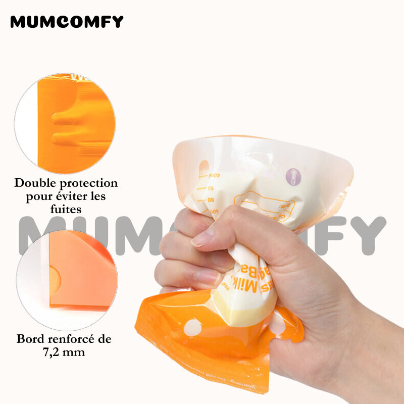 Sachets conservation lait maternel - MumComfy®