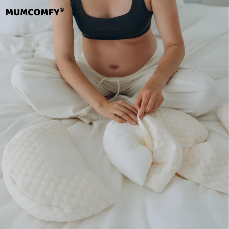 Coussin de Grossesse 2-en-1 — Modulable & Anti-Retour