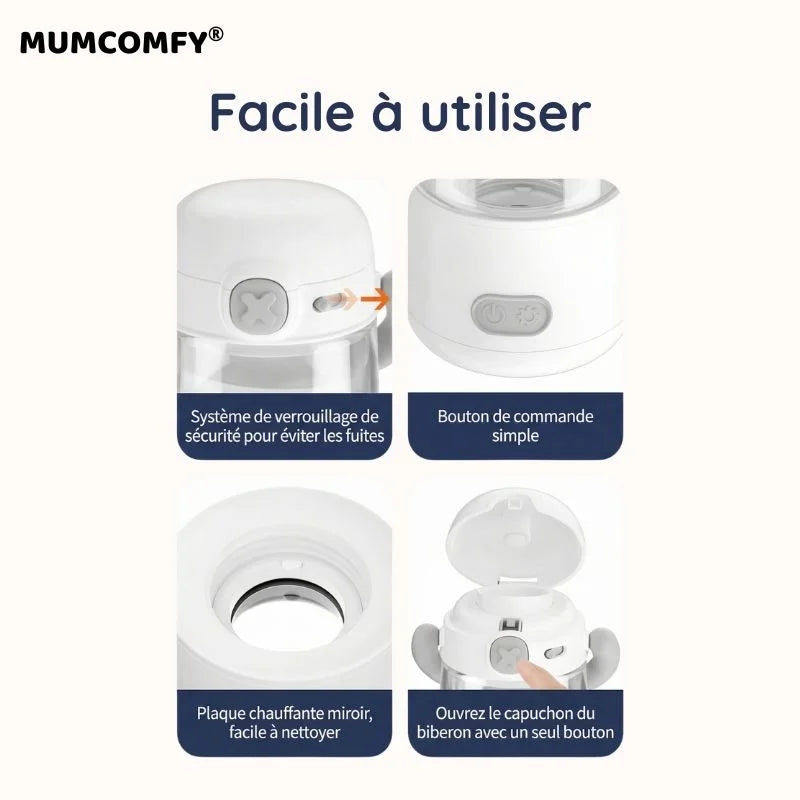 Chauffe biberon nomade 9000mAh - WarmyPlus®