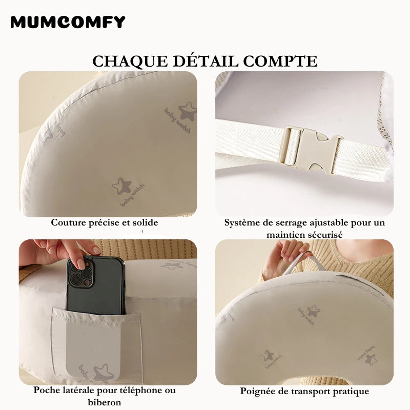 Coussin d'allaitement ergonomique incliné à 15° - Mumcomfy®