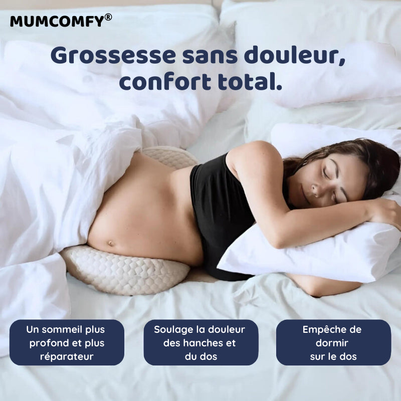Coussin de Grossesse 2-en-1 — Modulable & Anti-Retour
